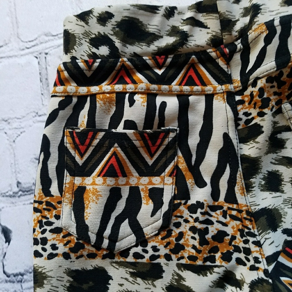 AMAZING Tribal Print Pants Girls Sz Small - Picture 5 of 6